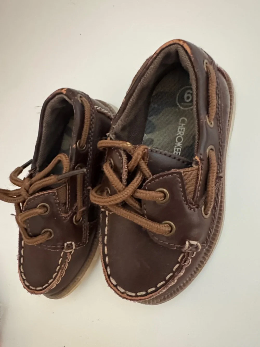 Brown Kids Boat Shoes - Size 6